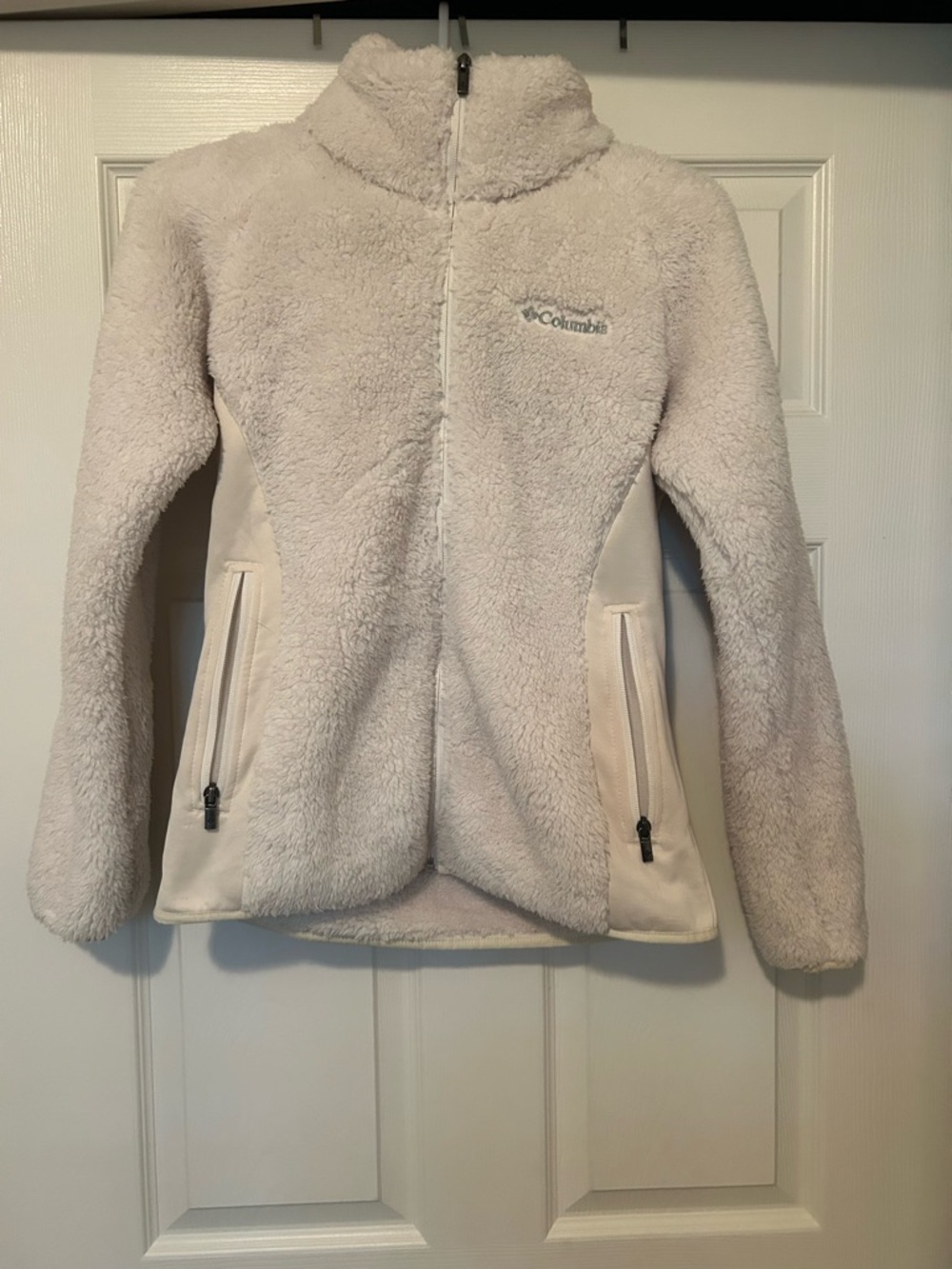Columbia Cream Plush Fleece Full-Zip Jacket